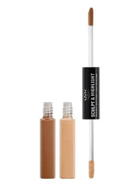 NYX Sculpt And Highlight Face Duo Face Contour and Highlighter 2 in 1 - Khayest