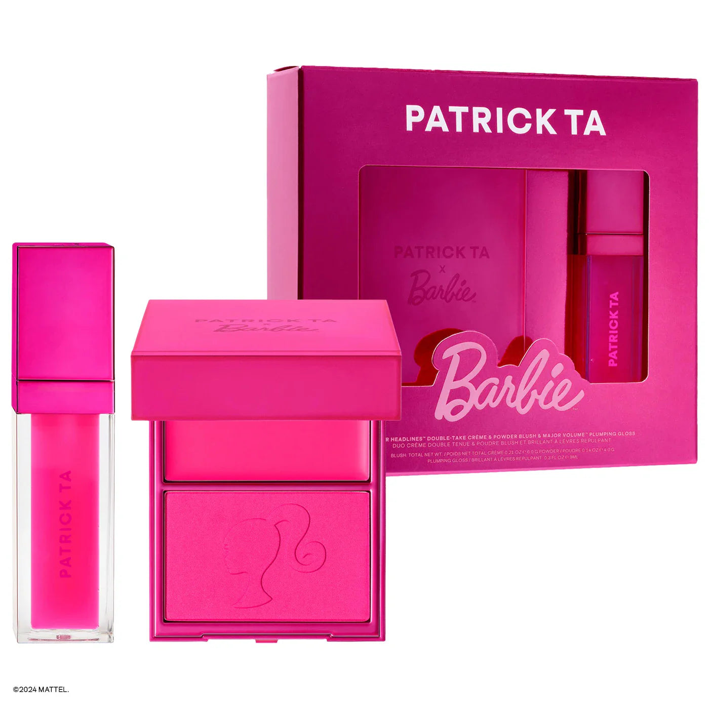 Patrick Ta x Barbie Blush Duo and Lip Plumper Set - Khayest