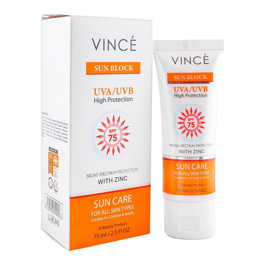 Vince ultra Sun Protection SPF75 Sun Block 80ml - Khayest