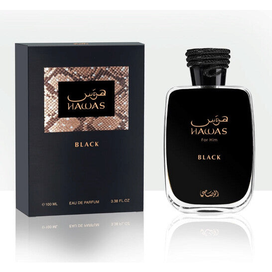 Hawas Black By Rasasi EDP Perfume for Men 100ml - Khayest
