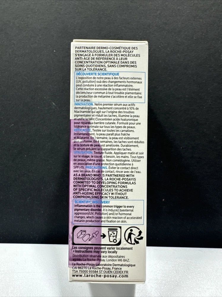 La Roche Posay Pure Niacinamide 10 Anti Dark Spots Face Serum 30ml - Khayest