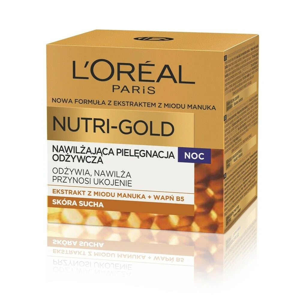 Loreal Paris Nutri Gold Moisturizing Nourishing Care Night Cream 50ml - Khayest