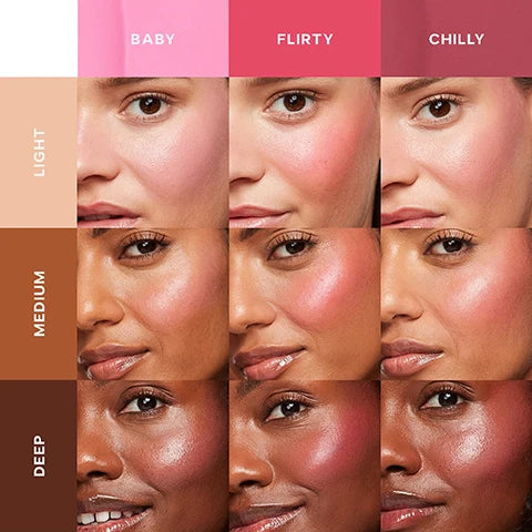 Saie Mini Dew Blush Trio Liquid Blush Kit - Khayest