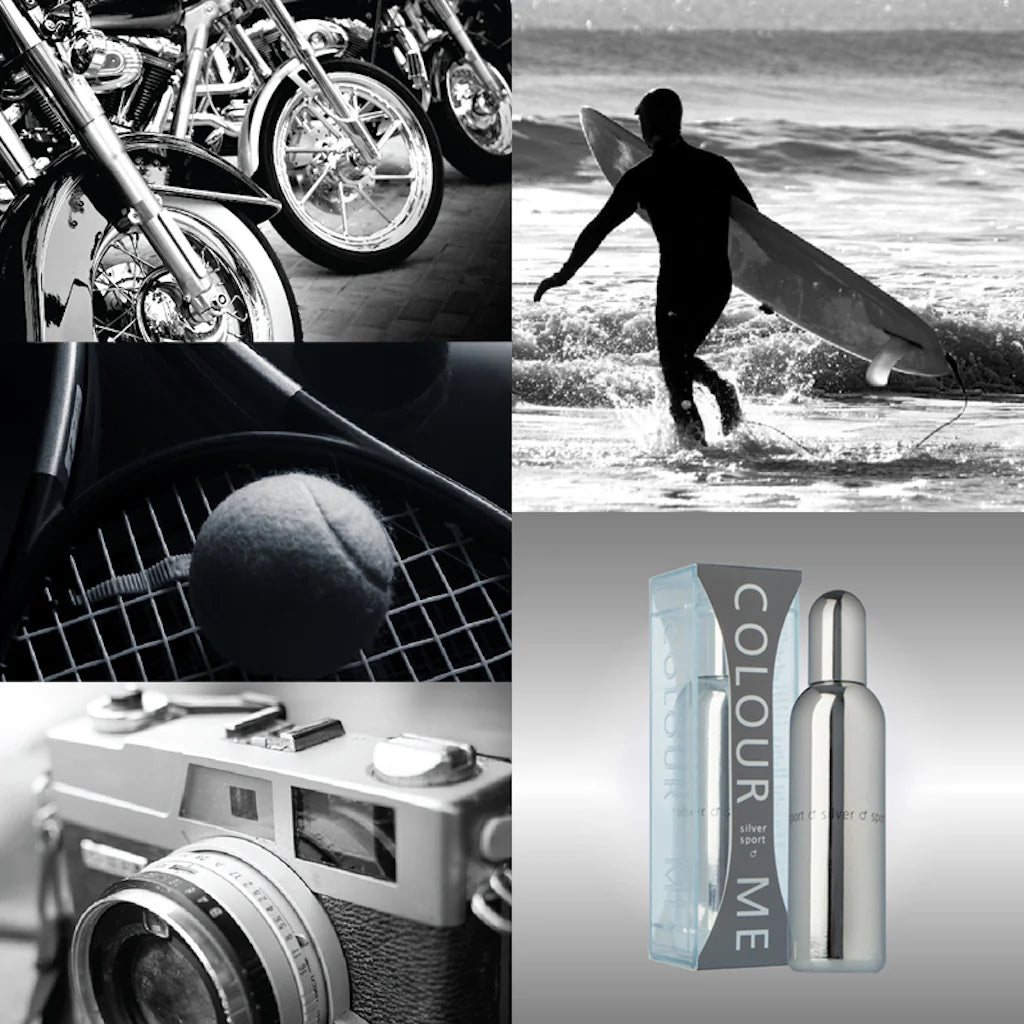 Colour Me Silver Sport Homme EDP Perfume For Men 100ml - Khayest