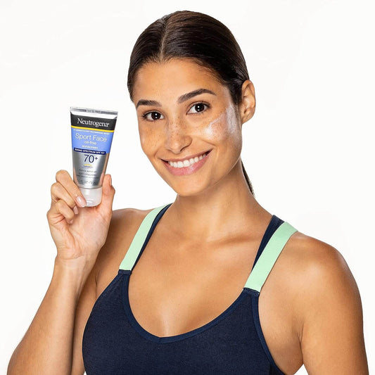 Neutrogena Sport Face Oil-Free Sunscreen SPF 70+ Model - Khayest