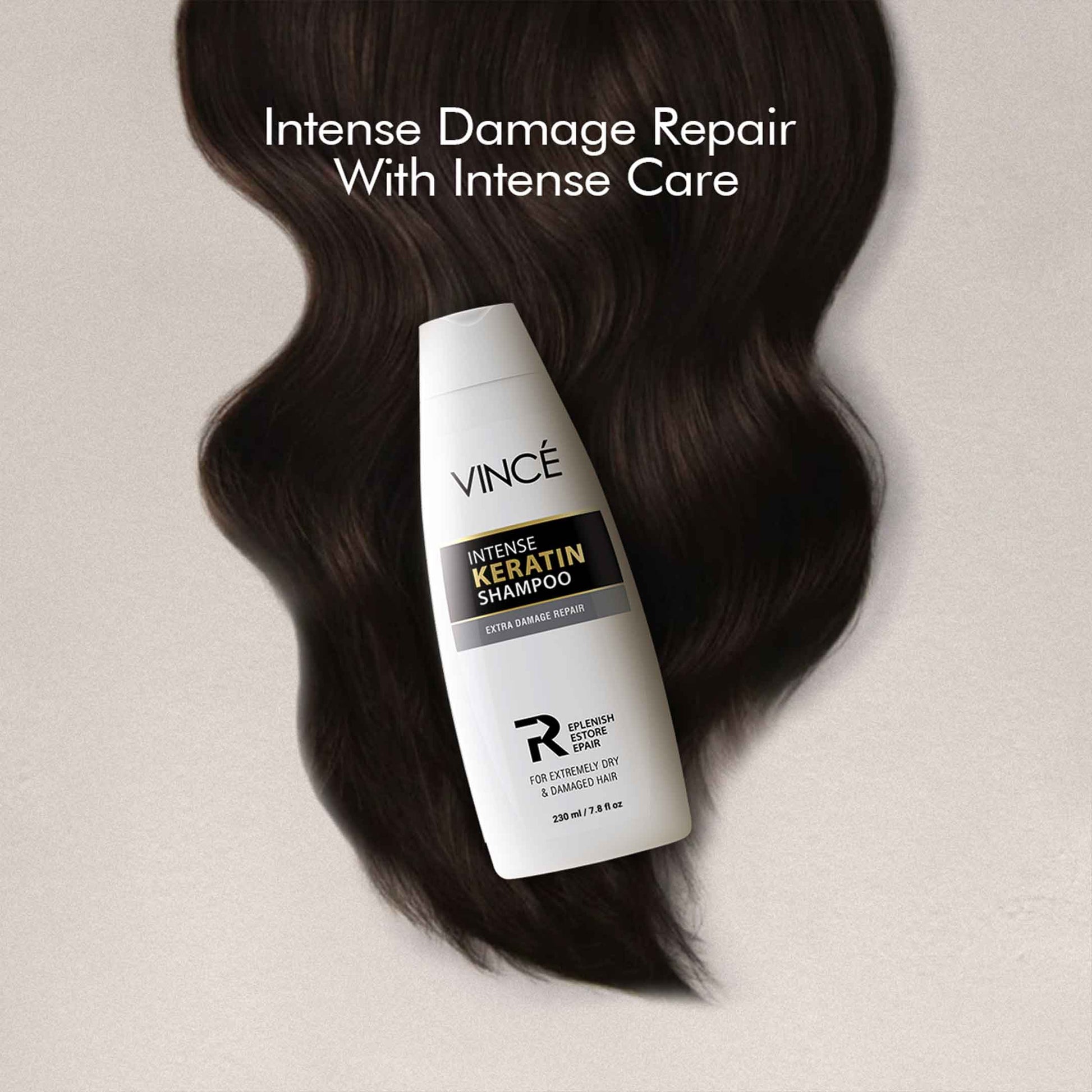 Vince Intense Keratin Hair Shampoo 230ml - Khayest