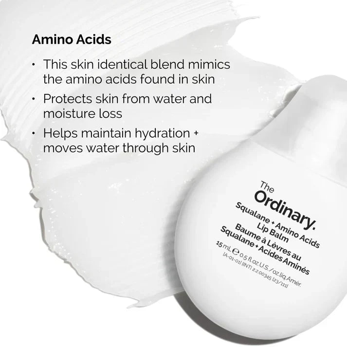 Luscious Lips: The Hydrating Power of The Ordinary's Squalane + Amino Acids Lip Balm