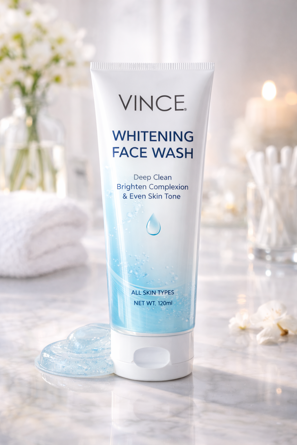 vince whitening face wash