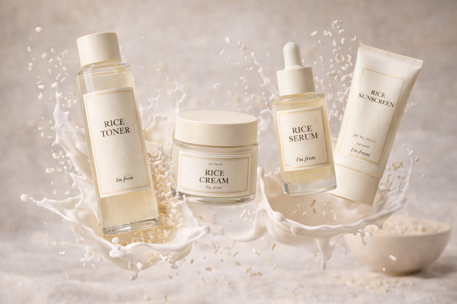I’M FROM Rice Skincare Collection - Toner, Serum & Cream – Khayest