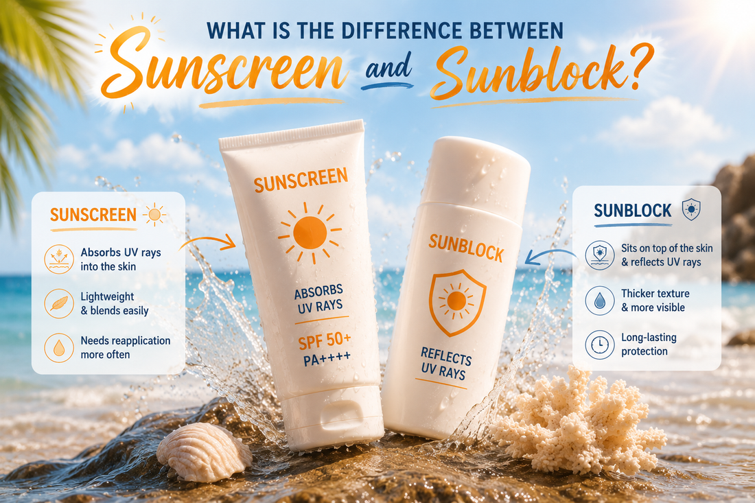 What Is the Difference Between Sunscreen and Sunblock? 