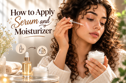 How to Apply Serum and Moisturizer 