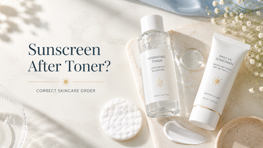 sunscreen after toner