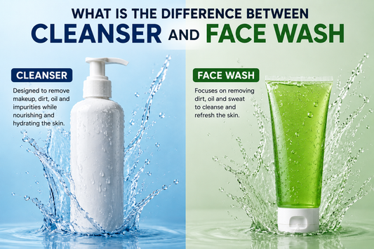 what is the difference between cleanser and face wash