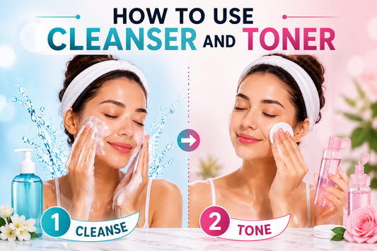 how to use cleanser and toner