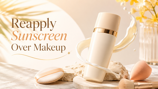 how to reapply sunscreen over makeup