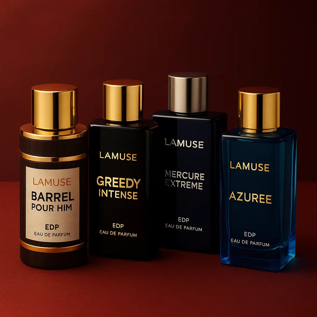 collection of lamuse men perfumes available at khayest.
