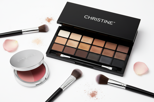 CHRISTINE Professional Blush on and Eye Shadow Kit