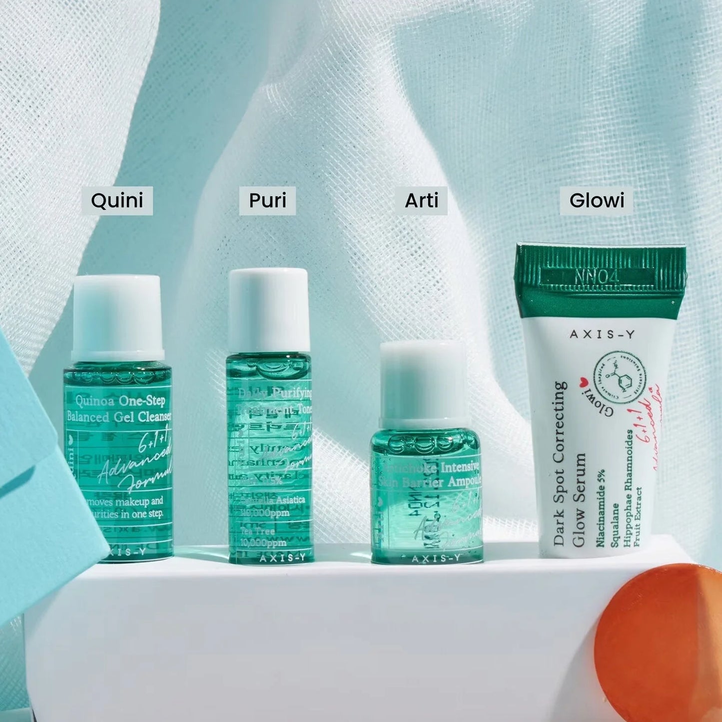 AXIS-Y The Mini Glow Set | Korean Skincare Mini Set for Hydrating & Radiant Skin