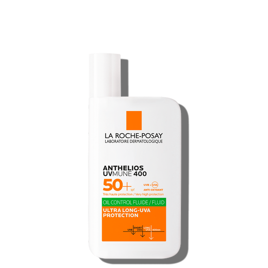 La Roche Posay Anthelios UVmune 400 Fluid Oil Control Sunscreen SPF50 50ml - Khayest
