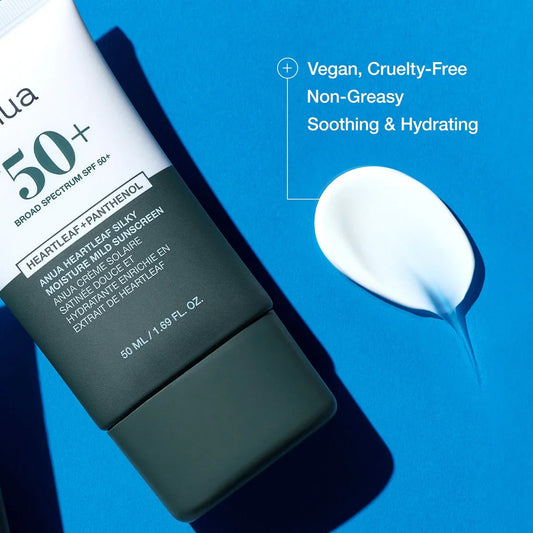 Anua Heartleaf Silky Moisture Sun Cream SPF 50+ PA++++
