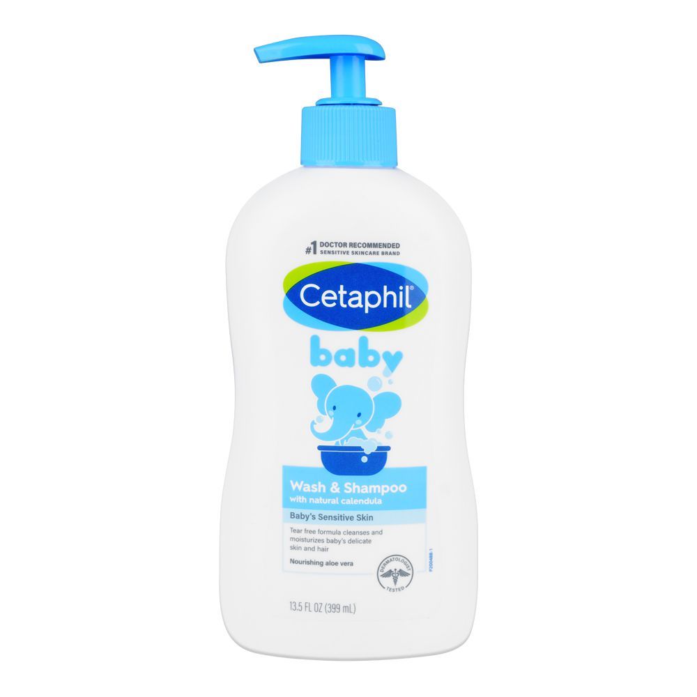 Cetaphil Baby Wash & Shampoo 399ml – Gentle Cleansing for Delicate Baby Skin