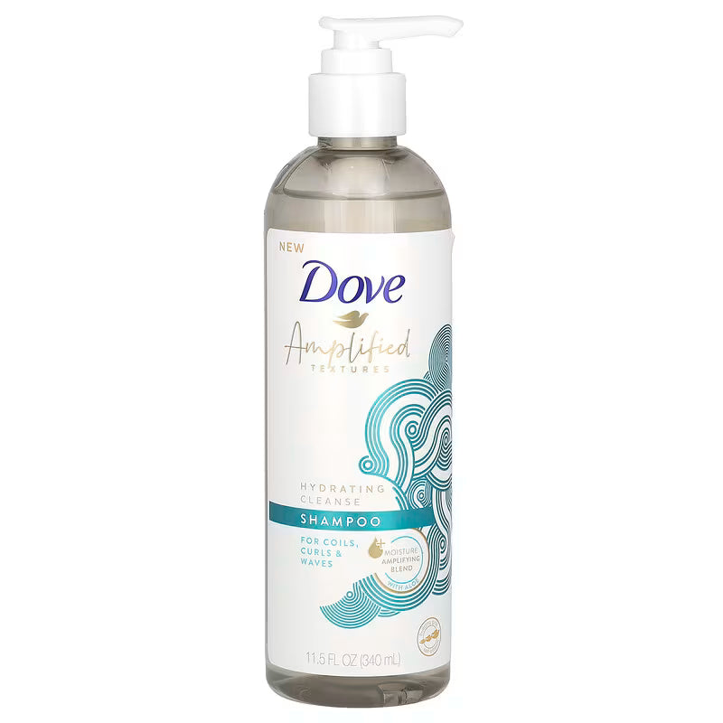 Dove Amplified Textures Hydrating Cleanse Shampoo 340ml