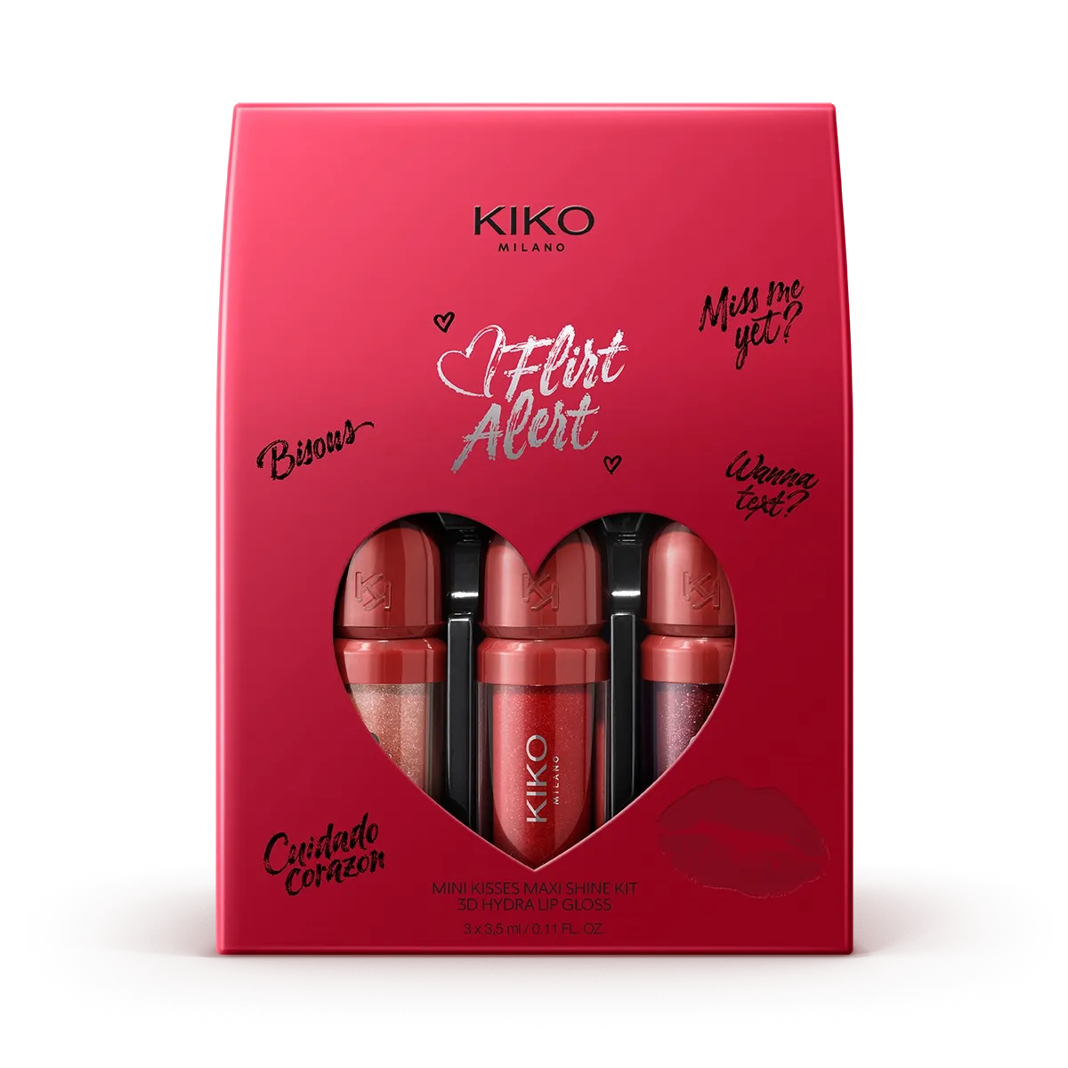 KIKO Milano Flirt Alert Mini Kisses Maxi Shine Kit