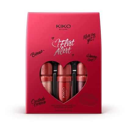 KIKO Milano Flirt Alert Mini Kisses Maxi Shine Kit