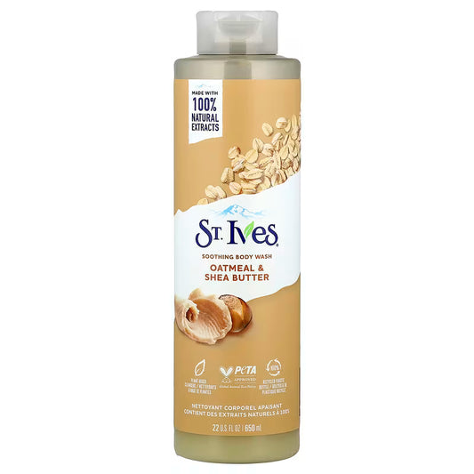 St. Ives Soothing Body Wash Oatmeal Shea Butter 450ml - Khayest