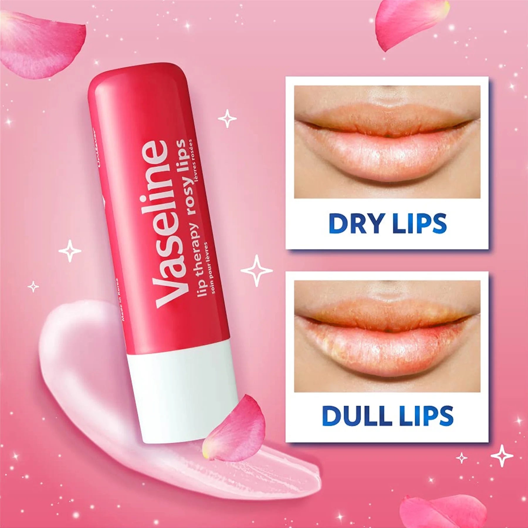 Vaseline Lip Therapy Rose Lips Lip Balm Stick - Khayest