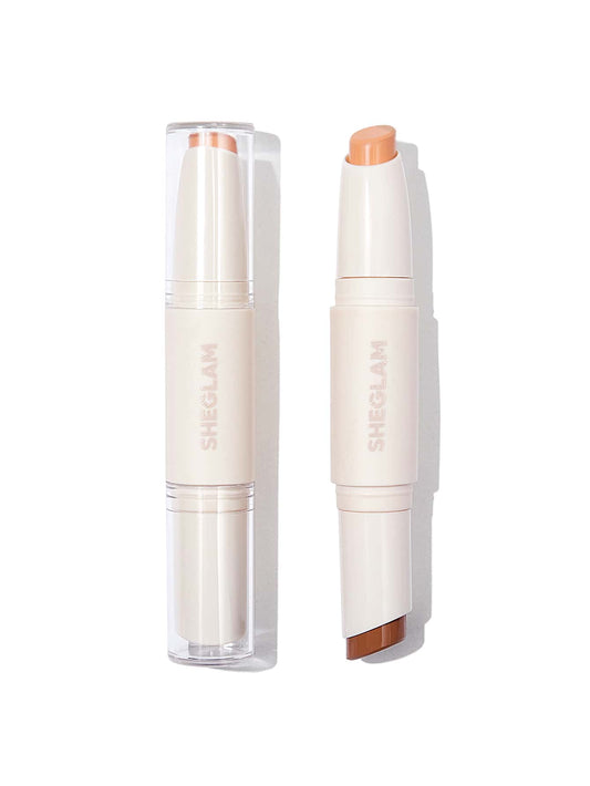 SHEGLAM Color & Sculpt Bronzer and Contour Stick - Nude & Cocoa