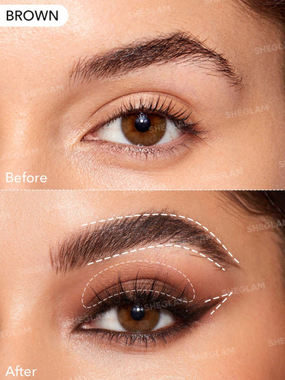 SHEGLAM Intensify Smudge‑Proof Eyeliner Gel – Brown
