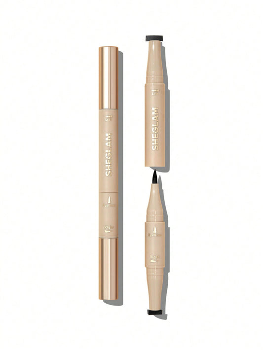 Sheglam Get Foxy Eye Stamp & Liner Pen – Black