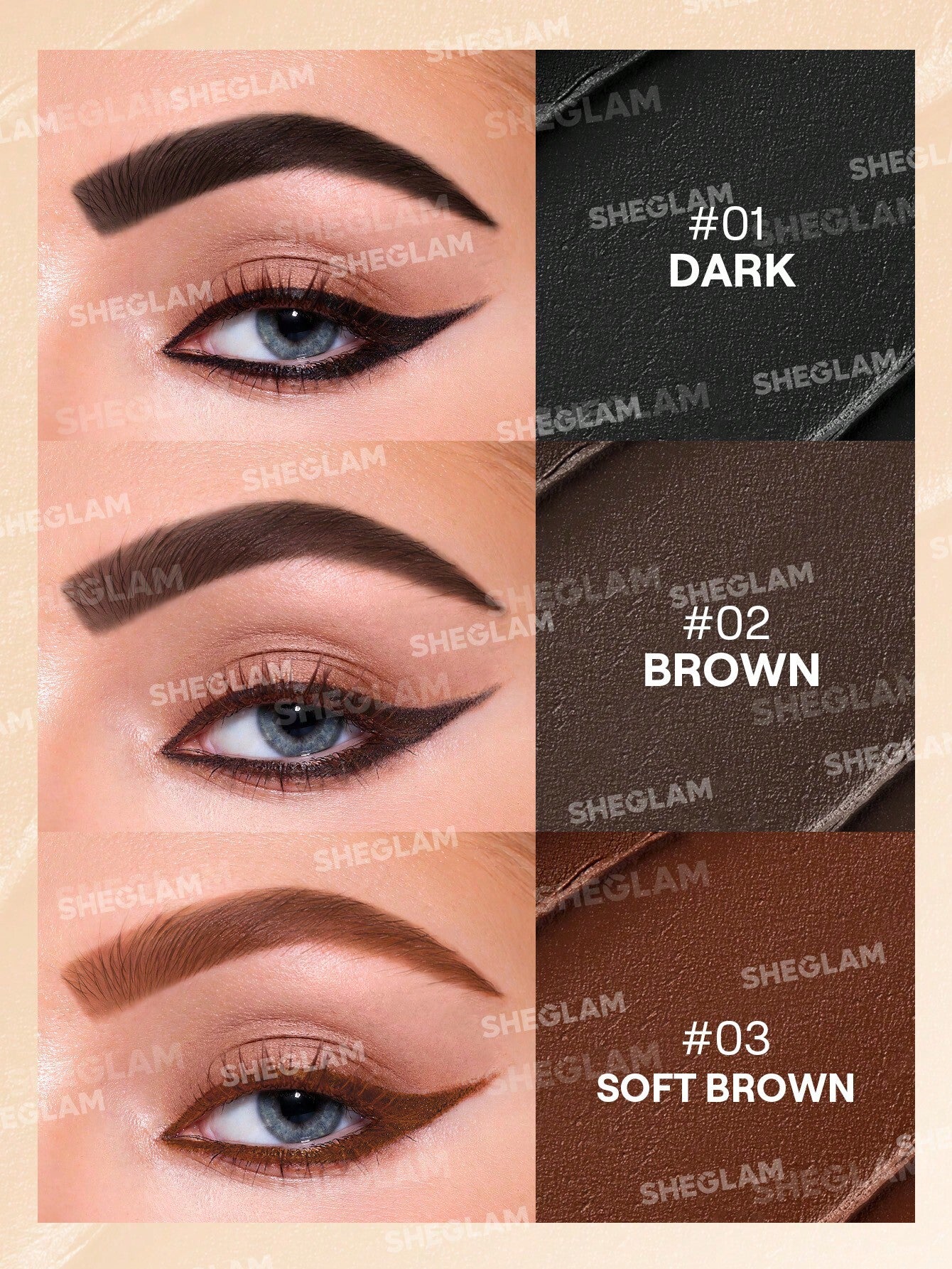 Sheglam streamline brow & eyeliner gel - Khayest
