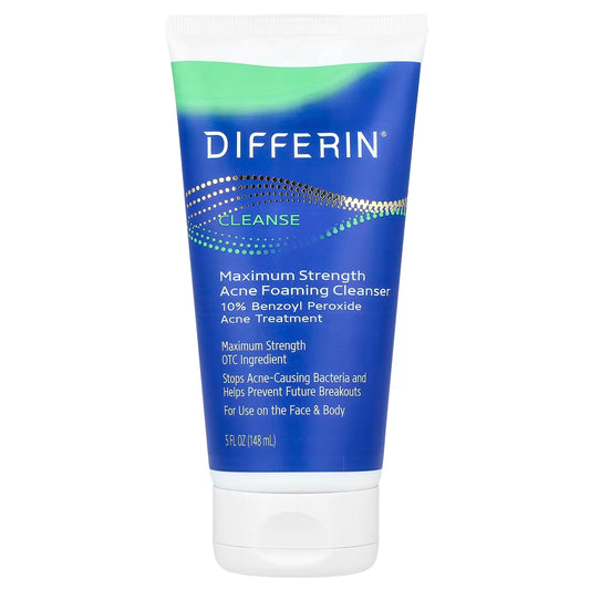 Differin Cleanse Acne Foaming Cleanser 148ml – Gentle Daily Wash for Clearer Skin