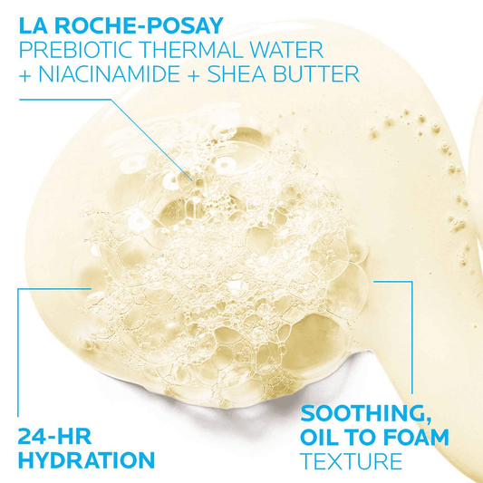 La Roche-Posay Lipikar AP+ Gentle Foaming Cleansing Oil, 13.52 fl oz - Khayest