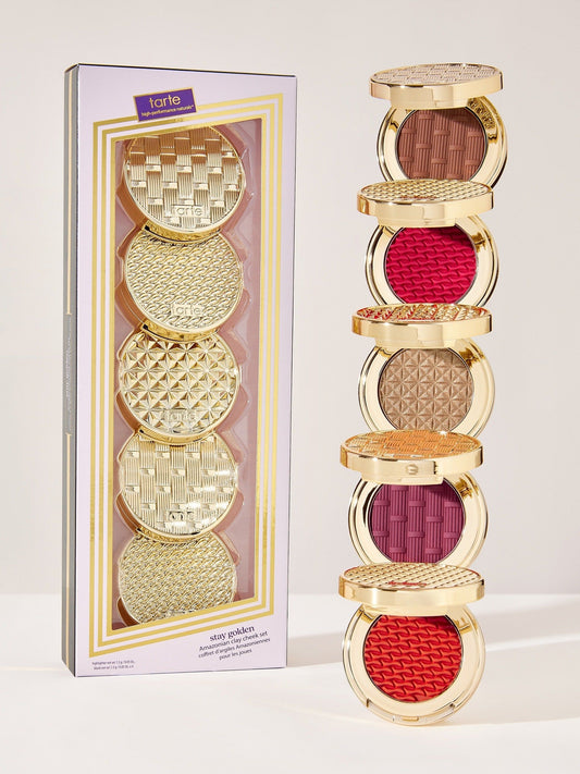 Tarte Stay Golden Amazonian Clay Cheek Blush Set - Khayest