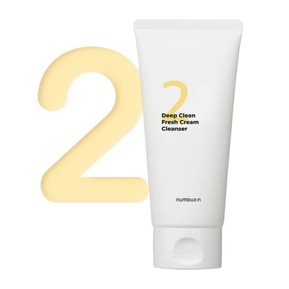 Numbuzin No.2 Deep Clean Fresh Cream Cleanser 120ml - Khayest