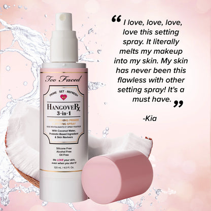 Too Faced Hangover 3 In 1 Replenishing Primer and Setting Spray 120ml - Khayest