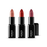 KIKO Milano Smart Fusion Lip Set 02  | 3 Creamy Radiant Lipsticks