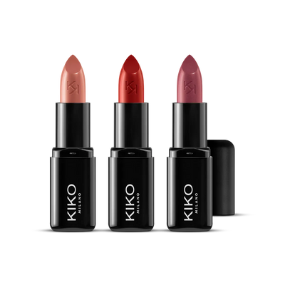 KIKO Milano Smart Fusion Lip Set 02  | 3 Creamy Radiant Lipsticks - Khayest