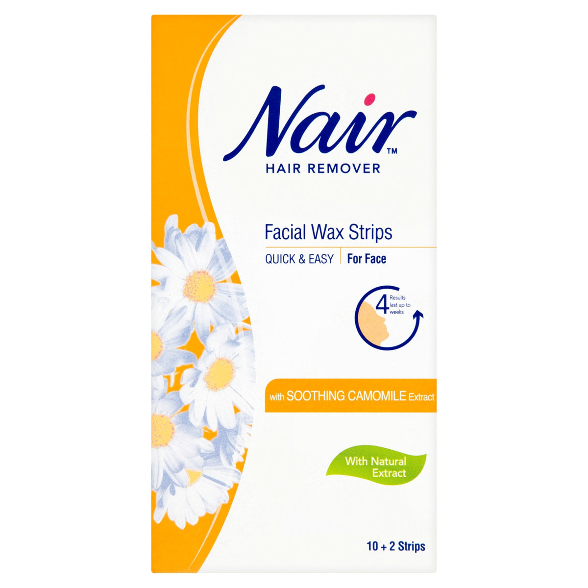 Nair Hair Remover Face Cherry Blossom Wax Strips for Sensitive Skin