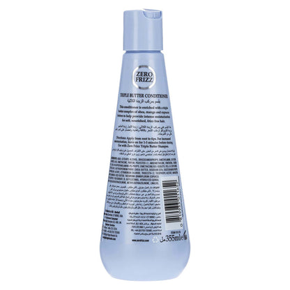 Zero Frizz The Science Of Smooth Triple Butter hair Conditioner 355Ml - Khayest