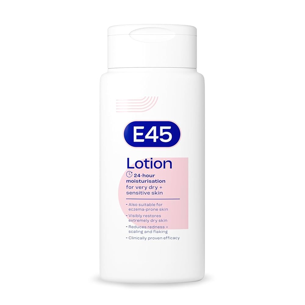 E45 Lotion 24HR Moisturisation for Very Dry & Sensitive Skin 500ml - Khayest