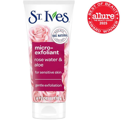 ST. ives Micro Exfoliant Rose Water And Aloe Sensitive Skin Face Scrub - Khayest