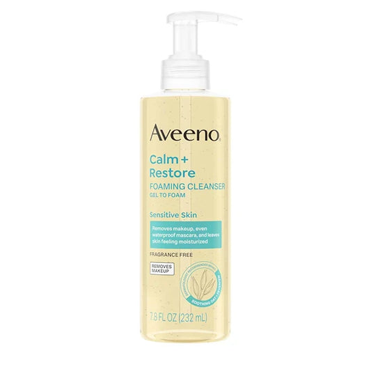 Aveeno Calm + Restore Foaming Cleanser 232ml – Gentle Daily Cleanse for Sensitive Skin