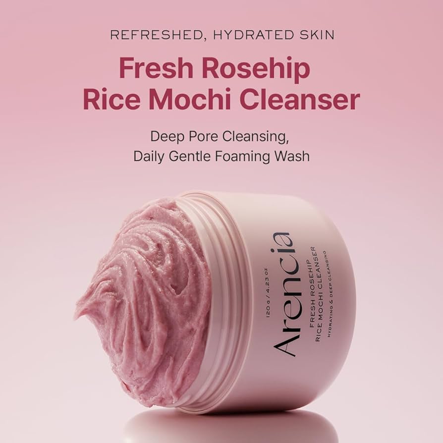 Arencia Fresh Rosehip Rice Mochi Face Cleanser 120g - Khayest