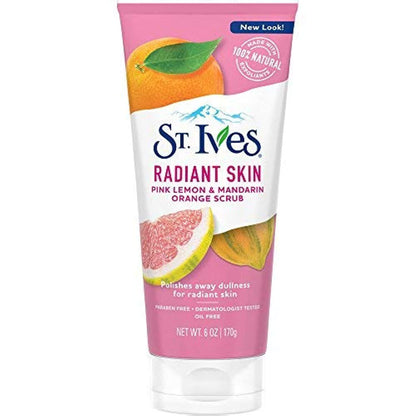St. Ives Radiant Skin Pink Lemon & Mandarin Orange Scrub 170g - Khayest