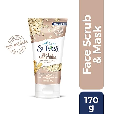 St. Ives Gentle Smoothing Oatmeal Scrub & Mask 170g - Khayest