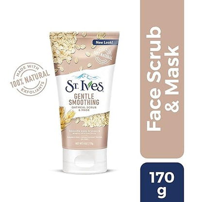 St. Ives Gentle Smoothing Oatmeal Scrub & Mask 170g - Khayest